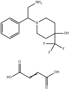 1-(2-AMINO-1-PHENYLETHYL)-4-(TRIFLUOROMETHYL)PIPERIDIN-4-OL FUMARATE Structure