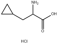 3-CYCLOPROPYL-DL-ALANINE HCL 구조식 이미지