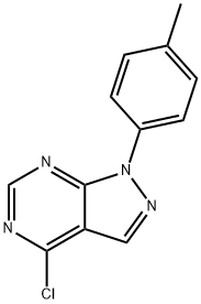 4-클로로-1-(P-TOLYL)-1H-피라졸로[3,4-D]피리미딘 구조식 이미지
