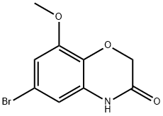 6-BROMO-8-METHOXY-2H-BENZO[B][1,4]OXAZIN-3(4H)-ONE 구조식 이미지