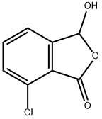 7-CHLORO-3-HYDROXY-3H-ISOBENZOFURAN-1-ONE 구조식 이미지
