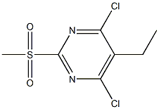 2-Methylsulfonyl-4,6-dichloro-5-ethylpyriMidine Structure