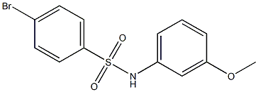 4-bromo-N-(3-methoxyphenyl)benzenesulfonamide Structure