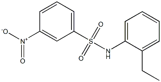 N-(2-ethylphenyl)-3-nitrobenzenesulfonamide 구조식 이미지