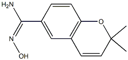 (E)-N'-hydroxy-2,2-dimethyl-2H-chromene-6-carboxamidine 구조식 이미지