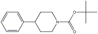 4-Phenyl-piperidine-1-carboxylic acid tert-butyl ester 구조식 이미지