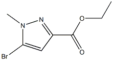 5-Bromo-1-methyl-1H-pyrazole-3-carboxylic acid ethyl ester 구조식 이미지