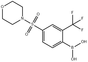 4-(Morpholinosulfonyl)-2-trifluoromethylphenylboronic acid 구조식 이미지