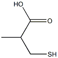 (2RS)-2-Methyl-3-sulphanylpropanoic Acid 구조식 이미지