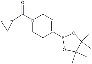1-Cyclopropanecarbonyl-4-(tetramethyl-1,3,2-dioxaborolan-2-yl)-5,6-dihydro-2H-pyridine Structure