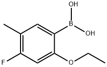 2-Ethoxy-4-fluoro-5-methylphenylboronic acid 구조식 이미지