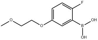 2-Fluoro-5-(2-methoxyethoxy)phenylboronic acid 구조식 이미지