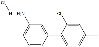 3-(2-Chloro-4-methylphenyl)aniline hydrochloride 구조식 이미지