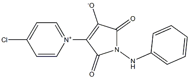 4-Chloro-1-(4-oxido-2,5-dioxo-1-phenylamino-2,5-dihydro-1H-pyrrol-3-yl)-pyridinium 구조식 이미지