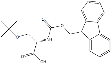 L-Serine-N-FMOC, O-Tert-Butyl Ether 구조식 이미지