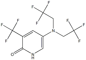 5-(bis(2,2,2-trifluoroethyl)aMino)-3-(trifluoroMethyl)pyridin-2(1H)-one 구조식 이미지