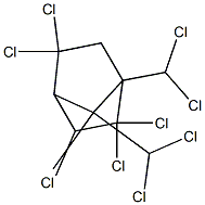 2,2,3-exo,5,5,9,9,10,10-Nonachlorobornane 5 μg/mL in iso-Octane CERTAN Structure
