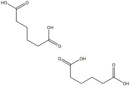 Hexanedioic acid (Adipic acid) 구조식 이미지