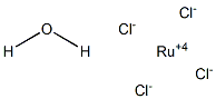 Ruthenium chloride hydrate, 99.98% 구조식 이미지