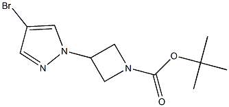 3-(4-BroMo-pyrazol-1-yl)-azetidine-1-carboxylic acid tert-butyl ester 구조식 이미지