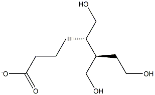 5(S),6(R)-7-trihydroxymethyl Heptanoate Structure