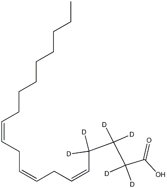 5(Z),8(Z),11(Z)-Eicosatrienoic Acid-d6 구조식 이미지