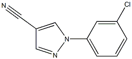 1-(3-chlorophenyl)-1H-pyrazole-4-carbonitrile 구조식 이미지