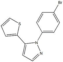 1-(4-broMophenyl)-5-(thiophen-2-yl)-1H-pyrazole Structure