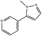 3-(1-메틸-1H-피라졸-5-일)피리딘 구조식 이미지
