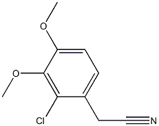 2-(2-chloro-3,4-diMethoxyphenyl)acetonitrile Structure