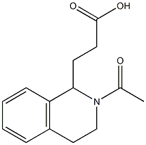 3-(2-acetyl-1,2,3,4-tetrahydroisoquinolin-1-yl)propanoic acid 구조식 이미지