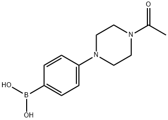 4-(4-Acetyl-1-piperazinyl)phenylboronic Acid 구조식 이미지