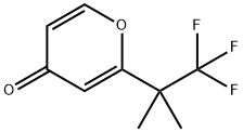 2-(1,1,1-trifluoro-2-Methylpropan-2-yl)-4H-pyran-4-one 구조식 이미지