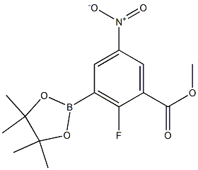 Methyl 2-fluoro-5-nitro-3-(4,4,5,5-tetraMethyl-1,3,2-dioxaborolan-2-yl)benzoate Structure