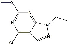4-chloro-1-ethyl-6-(Methylthio)-1H-pyrazolo[3,4-d]pyriMidine Structure