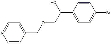 1-(4-broMophenyl)-2-(pyridin-4-ylMethoxy)ethanol 구조식 이미지