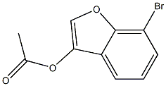 7-broMobenzofuran-3-yl acetate 구조식 이미지