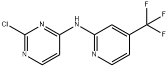 2-chloro-N-(4-(trifluoroMethyl)pyridin-2-yl)pyriMidin-4-aMine Structure