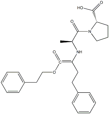 (2S)-1-[(2S)-2-[[(1S)-3-Phenyl-1-[(2phenylethoxy) carbonyl]propyl]aMino]propanoyl]pyrrolidine-2-carboxylic acid Structure