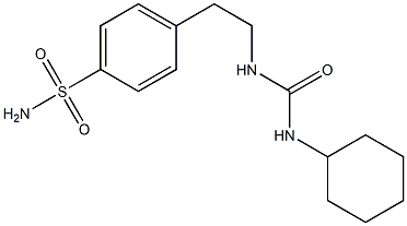 4-[2-[(CyclohexylcarbaMoyl)aMino]-ethyl] benzenesulphonaMide Structure