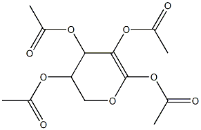 Acetic acid 4,5,6-triacetoxy-3,4-dihydro-2H-pyran-3-yl ester 구조식 이미지