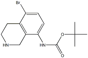 N-Boc-5-broMo-1,2,3,4-tetrahydroisoquinolin-8-aMine 구조식 이미지