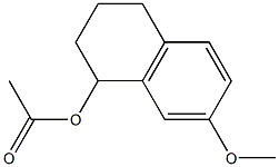 1,2,3,4-tetrahydro-7-Methoxynaphthalen-1-yl acetate 구조식 이미지