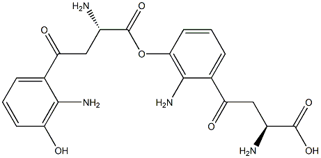 DL-3-Hydroxykynurenine DL-3-Hydroxykynurenine 구조식 이미지