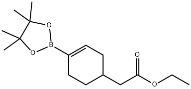 Ethyl-2-(4-(4,4,5,5-tetraMethyl-1,3,2-dioxaborolan-2-yl)cyclohex-3- enyl)acetate Structure