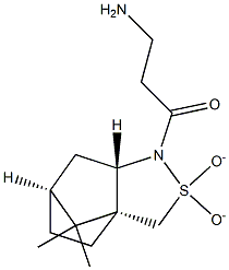 3-aMino-1-((3aR,6S,7aS)-8,8-diMethyl-2,2-dioxidohexahydro-1H-3a,6-Methanobenzo[c]isothiazol-1-yl)propan-1-one 구조식 이미지