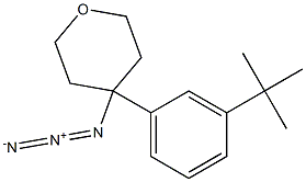 4-azido-4-(3-(tert-butyl)phenyl)tetrahydro-2H-pyran 구조식 이미지