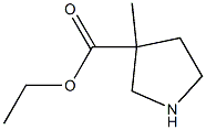 ETHYL 3-METHYLPYRROLIDINE-3-CARBOXYLATE Structure