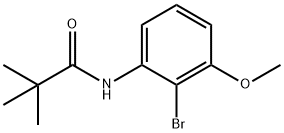 N-(2-broMo-3-Methoxyphenyl)pivalaMide 구조식 이미지