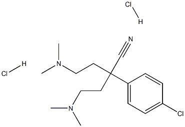 2-(4-chlorophenyl)-4-diMethylaMino-2-(2-diMethylaMinoethyl)butyronitrile dihydrochloride 구조식 이미지